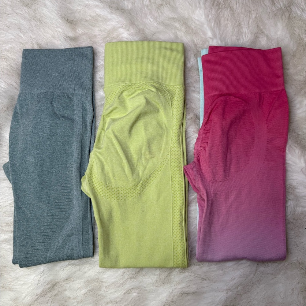 SHEIN Spring Colors High Waist Leggings Set